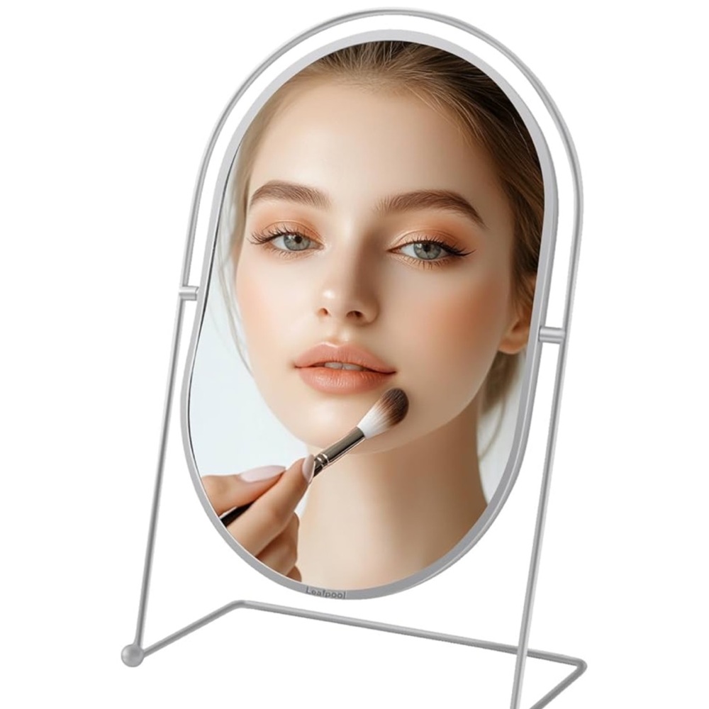 Oval Vanity Mirror with Stand
